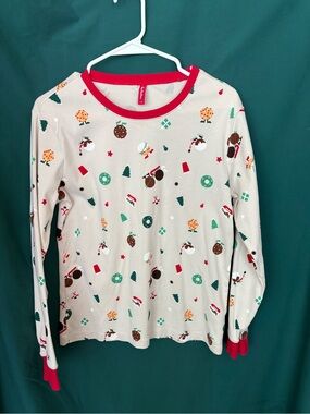 Tim Hortons Long Sleeve Top with winter timbit scenes